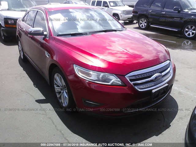 1FAHP2FW4AG143098 - 2010 FORD TAURUS LIMITED RED photo 6