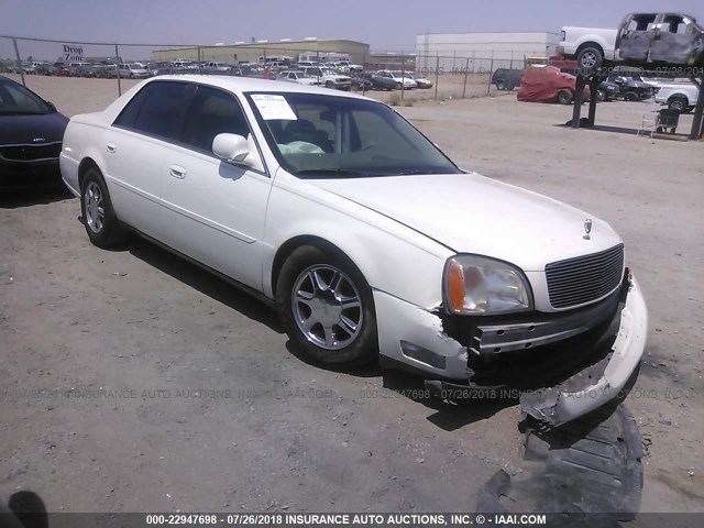 1G6KD54Y4YU225085 - 2000 CADILLAC DEVILLE WHITE photo 1