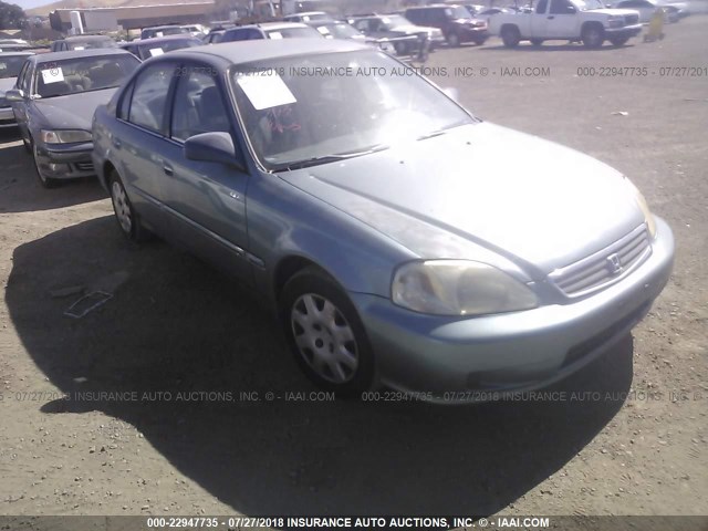 2HGEJ6613YH601126 - 2000 HONDA CIVIC SE Light Blue photo 1