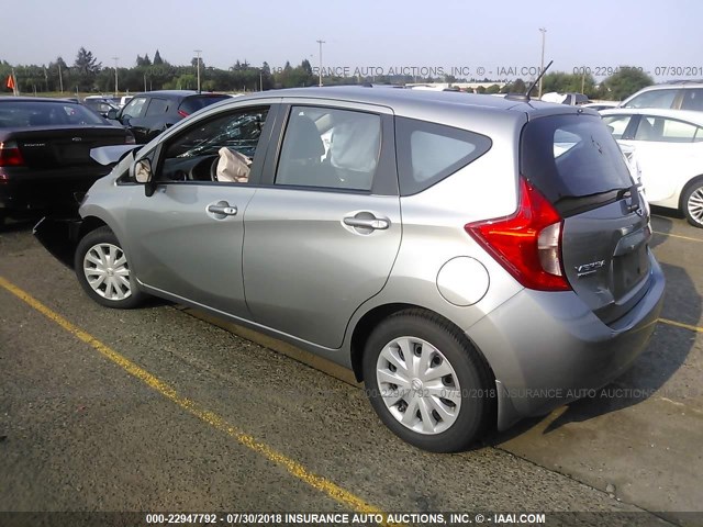 3N1CE2CP8EL432688 - 2014 NISSAN VERSA NOTE S/S PLUS/SV/SL SILVER photo 3
