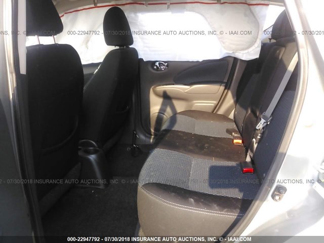 3N1CE2CP8EL432688 - 2014 NISSAN VERSA NOTE S/S PLUS/SV/SL SILVER photo 8