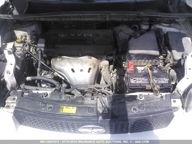JTLKE50E991093356 - 2009 TOYOTA SCION XB Weiß Foto 10