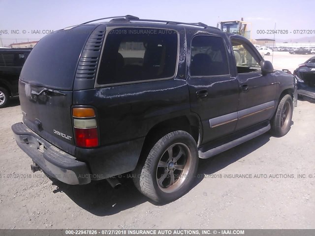 1GNEC13TX4J101479 - 2004 CHEVROLET TAHOE C1500 BLACK photo 4