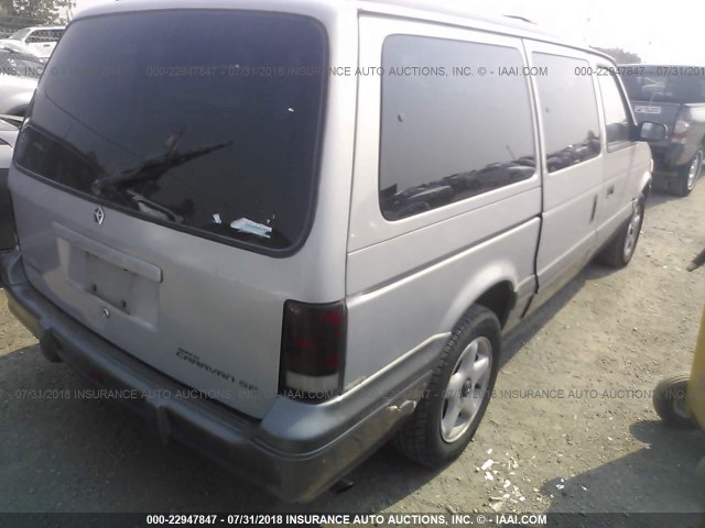 1B4GH44R7SX535874 - 1995 DODGE GRAND CARAVAN SE SILVER photo 4