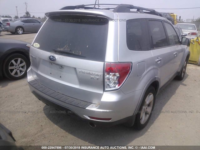 JF2SH66679H709900 - 2009 SUBARU FORESTER 2.5XT LIMITED SILVER photo 4