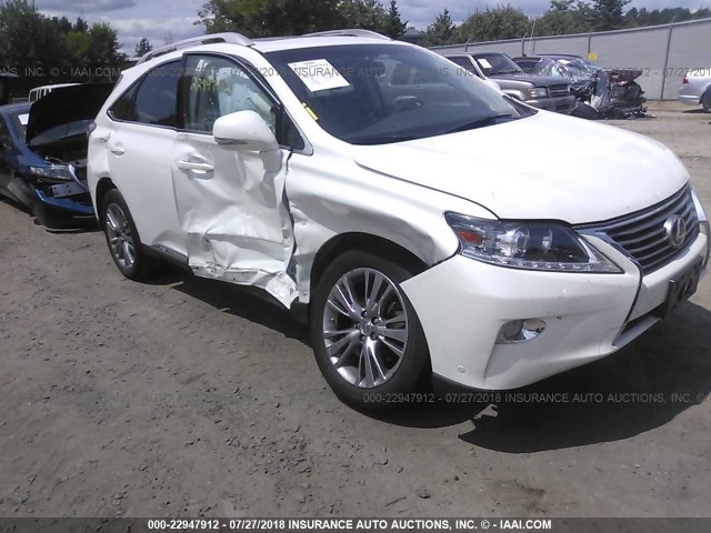 JTJBC1BA0E2452566 - 2014 LEXUS RX 450 WHITE photo 6