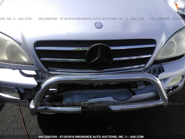 4JGAB75E12A324238 - 2002 MERCEDES-BENZ ML 500 SILVER photo 6