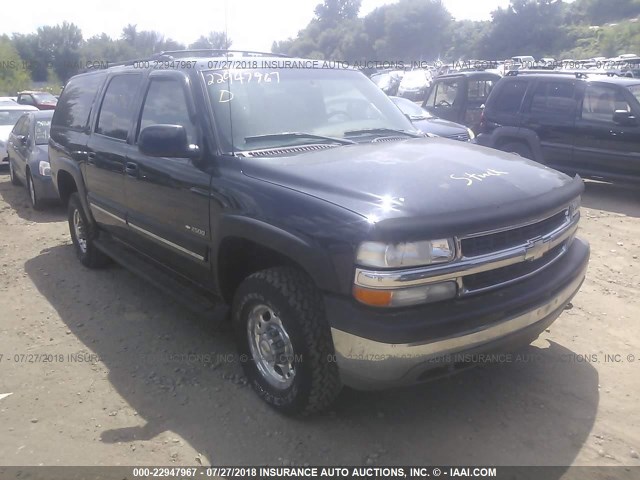 3GNGK26U81G118610 - 2001 CHEVROLET SUBURBAN K2500 BLACK photo 1