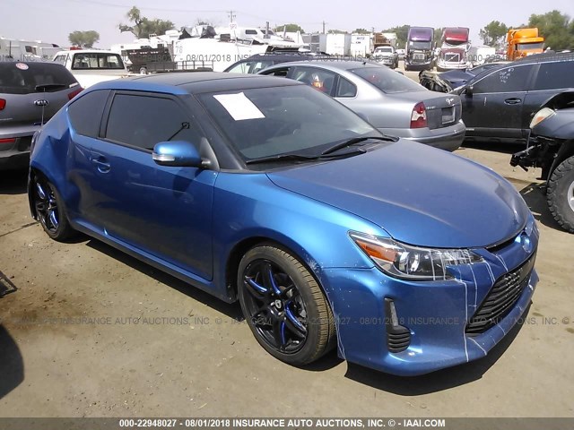 JTKJF5C78F3090863 - 2015 TOYOTA SCION TC 蓝色 照片 1