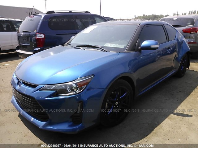 JTKJF5C78F3090863 - 2015 TOYOTA SCION TC 蓝色 照片 2
