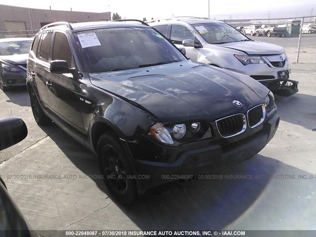 WBXPA73424WC36662 - 2004 BMW X3 2.5I BLACK photo 1