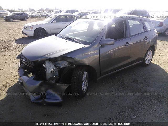 2T1KR30E98C692160 - 2008 TOYOTA COROLLA MATRIX XR GRAY photo 2