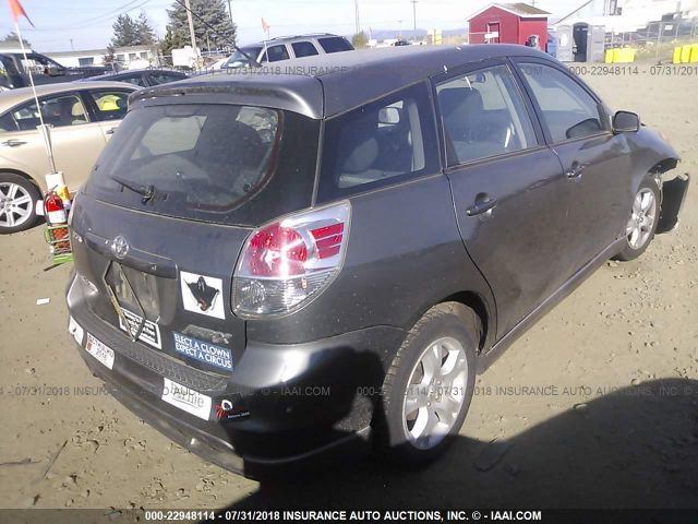 2T1KR30E98C692160 - 2008 TOYOTA COROLLA MATRIX XR GRAY photo 4