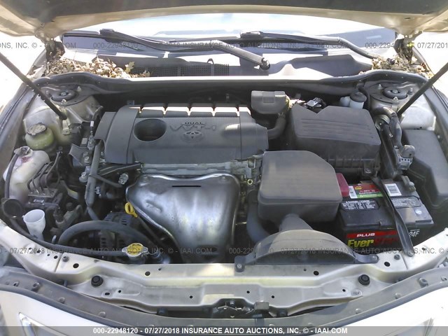 4T1BF3EKXBU717807 - 2011 TOYOTA CAMRY SE/LE/XLE 金色 照片 10