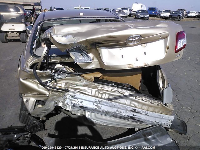 4T1BF3EKXBU717807 - 2011 TOYOTA CAMRY SE/LE/XLE 金色 照片 6