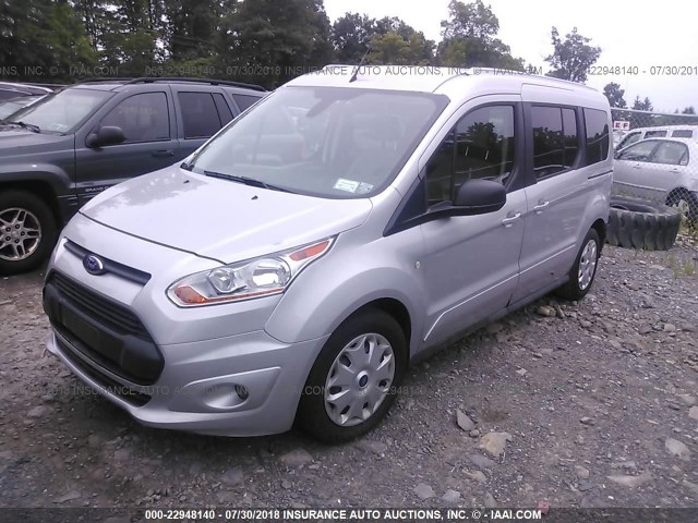 NM0GS9F76H1293780 - 2017 FORD TRANSIT CONNECT XLT SILVER photo 2