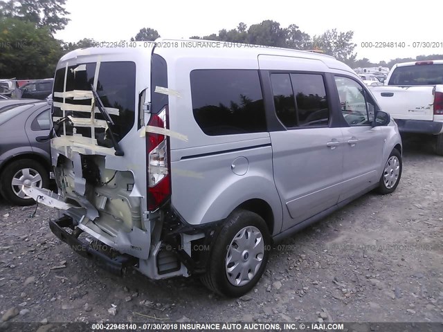 NM0GS9F76H1293780 - 2017 FORD TRANSIT CONNECT XLT SILVER photo 4