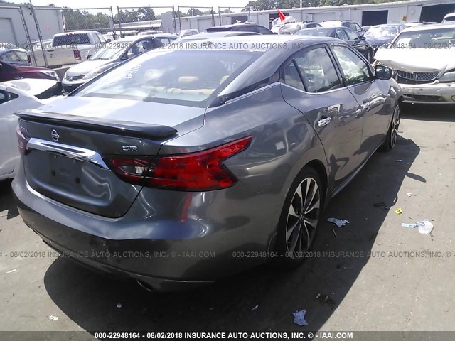 1N4AA6AP0GC385753 - 2016 NISSAN MAXIMA 3.5S/SV/SL/SR/PLAT GRAY photo 4