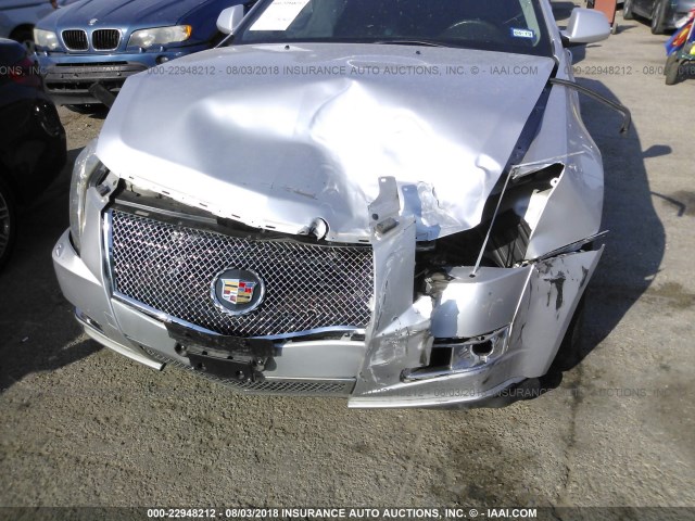 1G6DP8EV2A0100038 - 2010 CADILLAC CTS PREMIUM COLLECTION SILVER photo 6