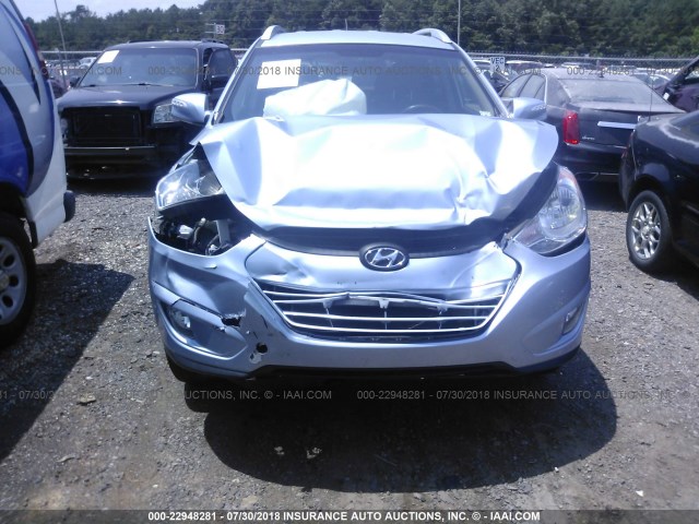 KM8JU3AC7DU584765 - 2013 HYUNDAI TUCSON GLS/LIMITED BLUE photo 6