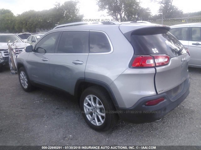 1C4PJLCB2FW700098 - 2015 JEEP CHEROKEE LATITUDE GRAY photo 3