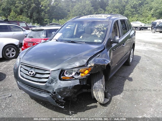 5XYZKDAG1BG050469 - 2011 HYUNDAI SANTA FE LIMITED GRAY photo 2