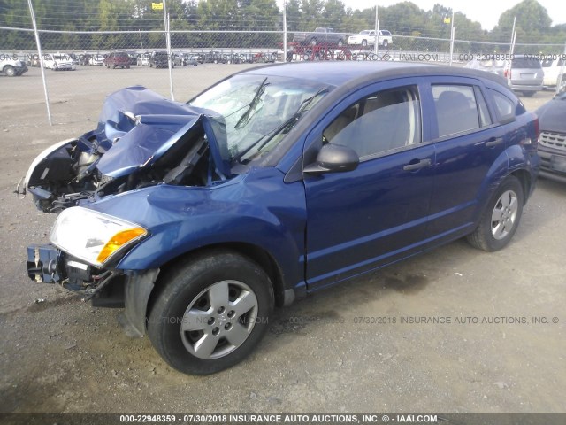 1B3HB28A49D152201 - 2009 DODGE CALIBER SE BLUE photo 2