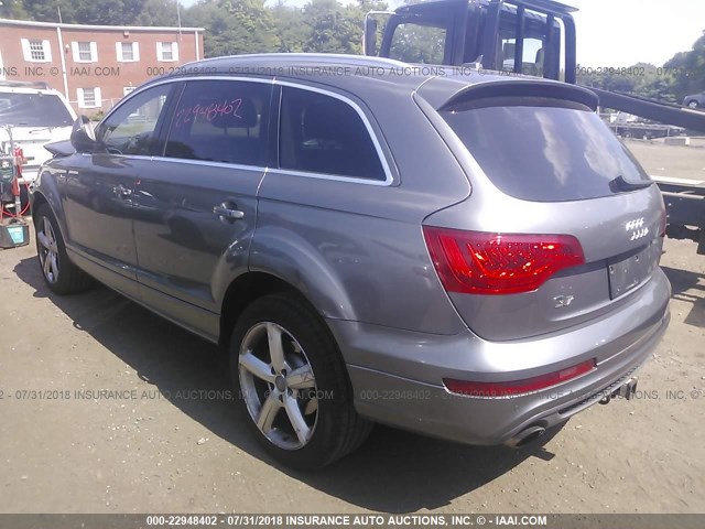 WA1DGAFE6BD005442 - 2011 AUDI Q7 PRESTIGE GRAY photo 3