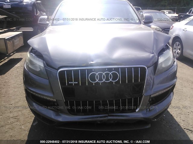 WA1DGAFE6BD005442 - 2011 AUDI Q7 PRESTIGE GRAY photo 6