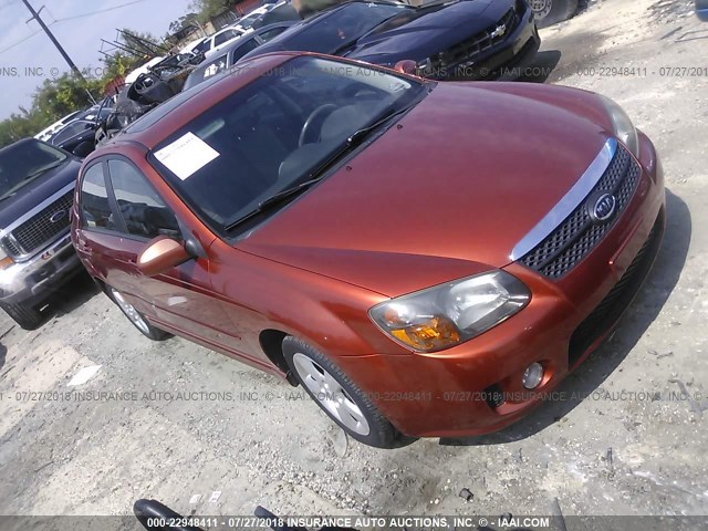 KNAFE222695026329 - 2009 KIA SPECTRA EX/LX/SX ORANGE photo 1