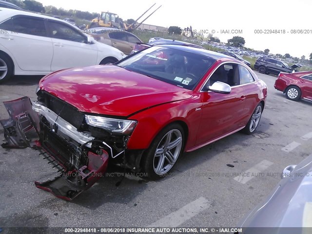 WAUCGAFR5DA043122 - 2013 AUDI S5 PREMIUM PLUS 红色 照片 2