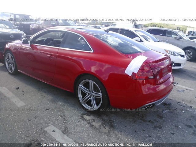 WAUCGAFR5DA043122 - 2013 AUDI S5 PREMIUM PLUS 红色 照片 3