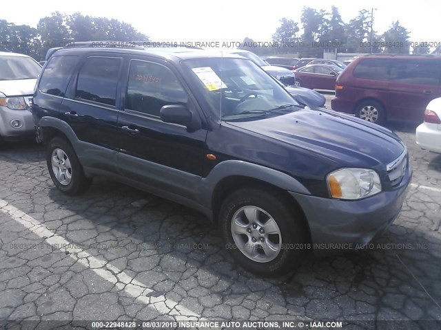 4F2YU08112KM22693 - 2002 MAZDA TRIBUTE LX/ES BLACK photo 1