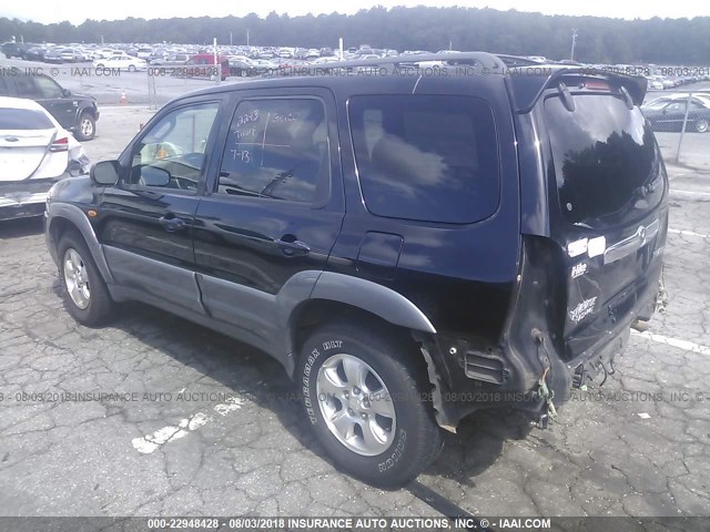 4F2YU08112KM22693 - 2002 MAZDA TRIBUTE LX/ES 黑色 照片 3