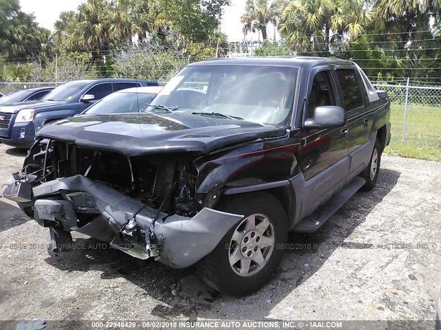 3GNEC13T53G292132 - 2003 CHEVROLET AVALANCHE C1500 BLACK photo 2