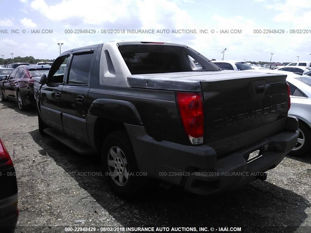 3GNEC13T53G292132 - 2003 CHEVROLET AVALANCHE C1500 BLACK photo 3