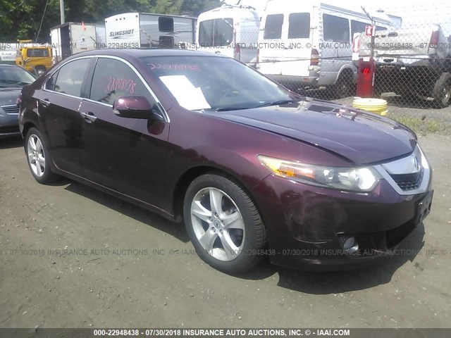 JH4CU2F66AC036458 - 2010 ACURA TSX RED photo 1