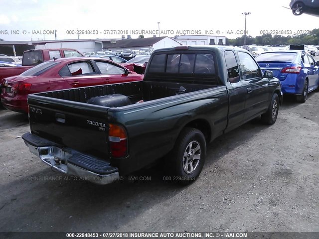 4TAVL52N5XZ439120 - 1999 TOYOTA TACOMA XTRACAB GREEN photo 4