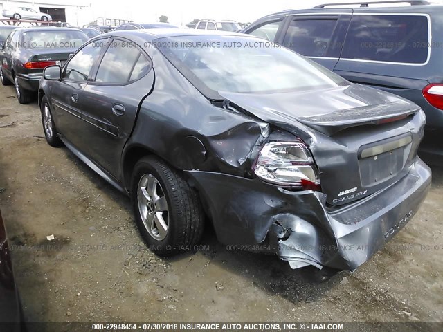 2G2WP522851280526 - 2005 PONTIAC GRAND PRIX GRAY photo 3