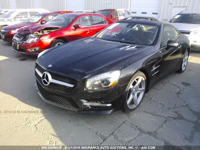 WDDJK6FA7GF041823 - 2016 MERCEDES-BENZ SL 400 BLACK photo 2