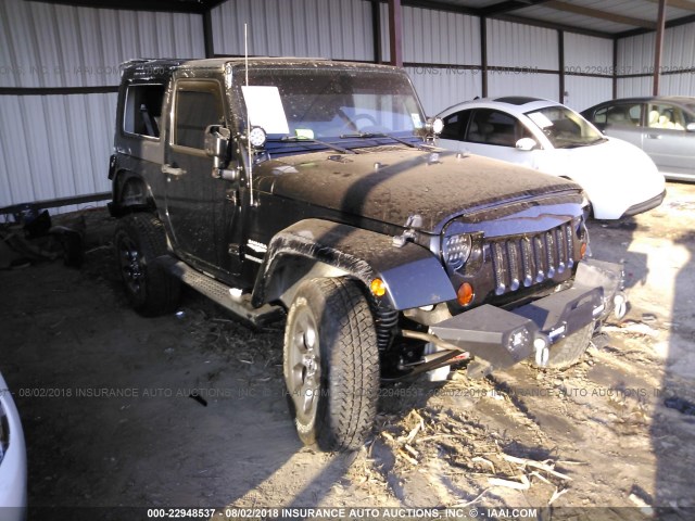 1J4FA54147L160098 - 2007 JEEP WRANGLER SAHARA BLACK photo 1