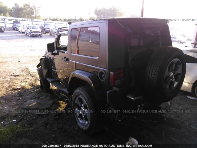 1J4FA54147L160098 - 2007 JEEP WRANGLER SAHARA BLACK photo 3