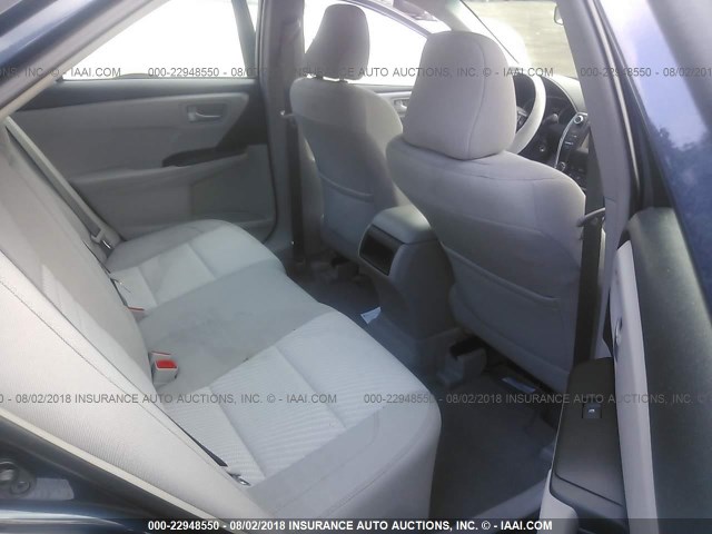 4T1BF1FK7GU607095 - 2016 TOYOTA CAMRY LE/XLE/SE/XSE BLUE photo 8