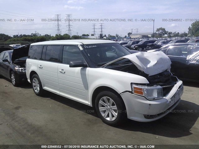 2FMGK5BC5CBD22595 - 2012 FORD FLEX SE WHITE photo 1