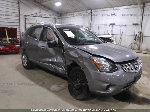 JN8AS5MTXEW613008 - 2014 NISSAN ROGUE SELECT S GRAY photo 1