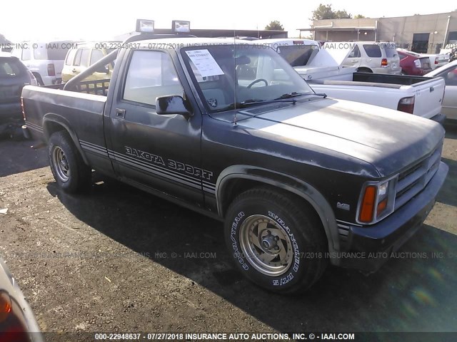 1B7FN64X1JS742886 - 1988 DODGE DAKOTA SPORT BLACK photo 1