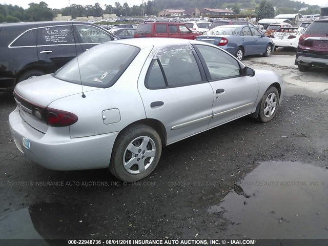 1G1JF52F937176471 - 2003 CHEVROLET CAVALIER LS SILVER photo 4