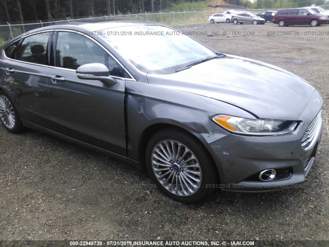 3FA6P0K96ER258957 - 2014 FORD FUSION TITANIUM GRAY photo 6