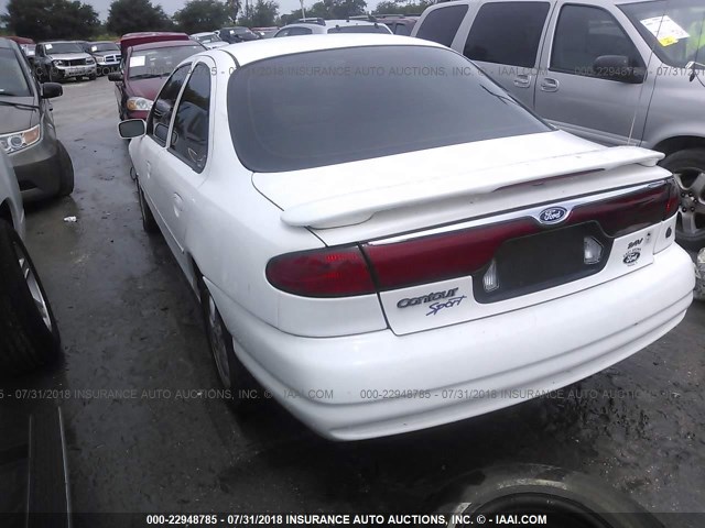 1FAFP66L1WK226934 - 1998 FORD CONTOUR LX/SPORT/SE WHITE photo 3