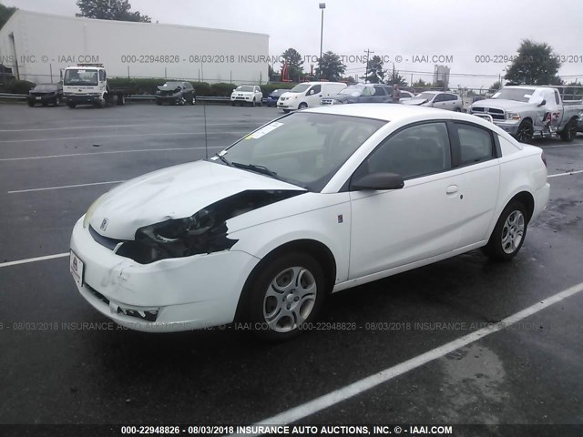 1G8AN12F34Z157773 - 2004 SATURN ION LEVEL 2 WHITE photo 2